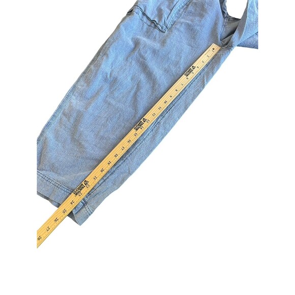 FREE PEOPLE Be The Change Slouch Pants In Blue Metal Size Small - Picture 10 of 11